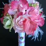 Pink Bridal Bouquet and Bou..