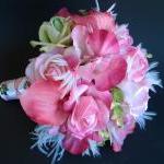Pink Bridal Bouquet and Bou..