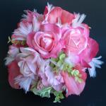 Pink Bridal Bouquet and Bou..